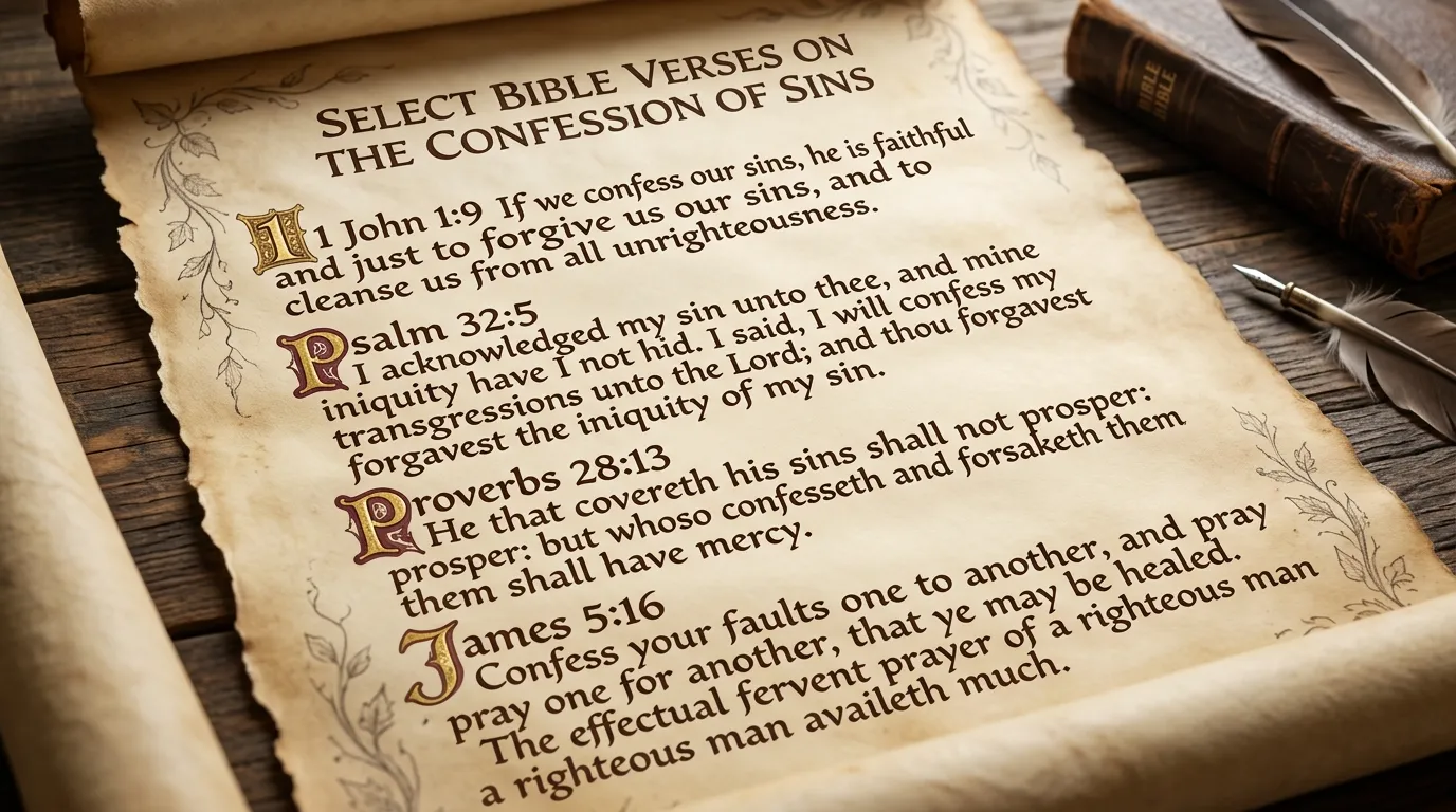 Bible Verses About Confessing Sins